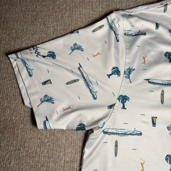 Barstool Golf All Over Print Polo Shirt XL Beach Surf Golf Performance - Picture 5 of 15